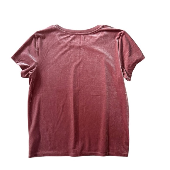 Abercrombie & Fitch Mauve Velour Tee Size Medium – Excellent Like-New Condition - Picture 4 of 4